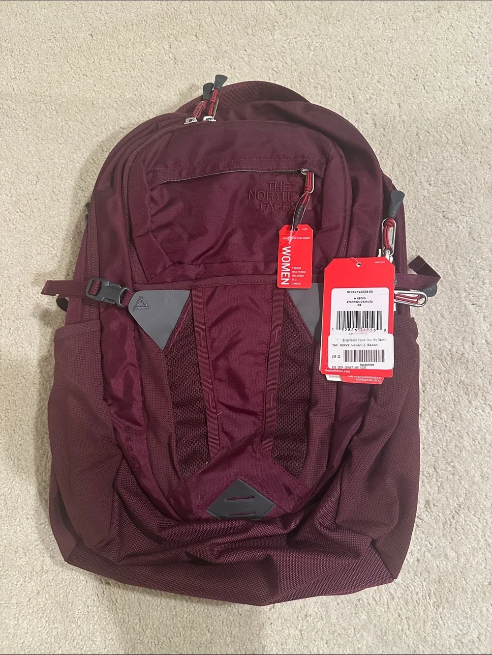 The North Face Backpack - Deep Burgundy Everyday Pack